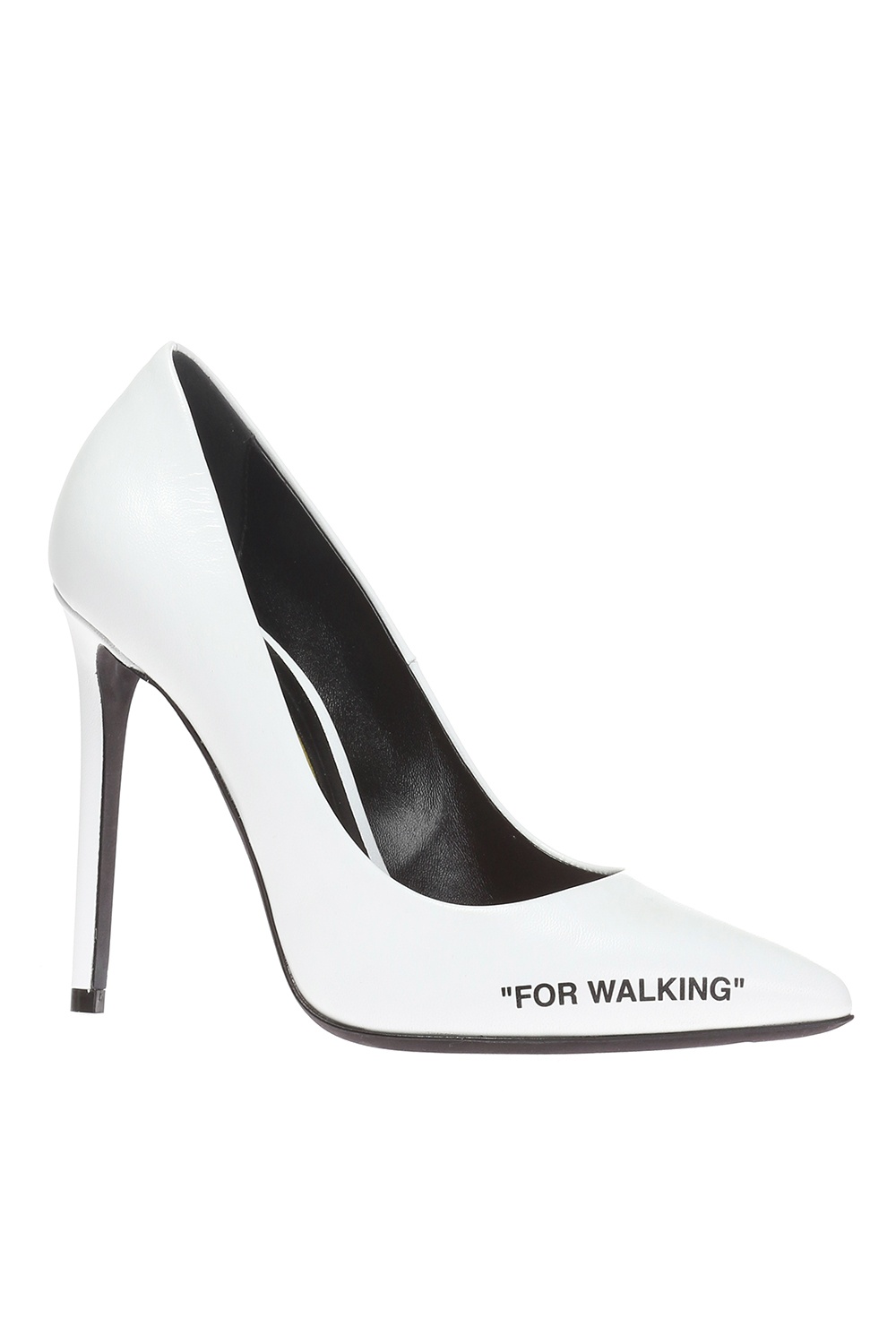 Off white heels for walking sale